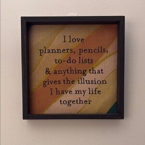 Framed Inspirational Quote Art